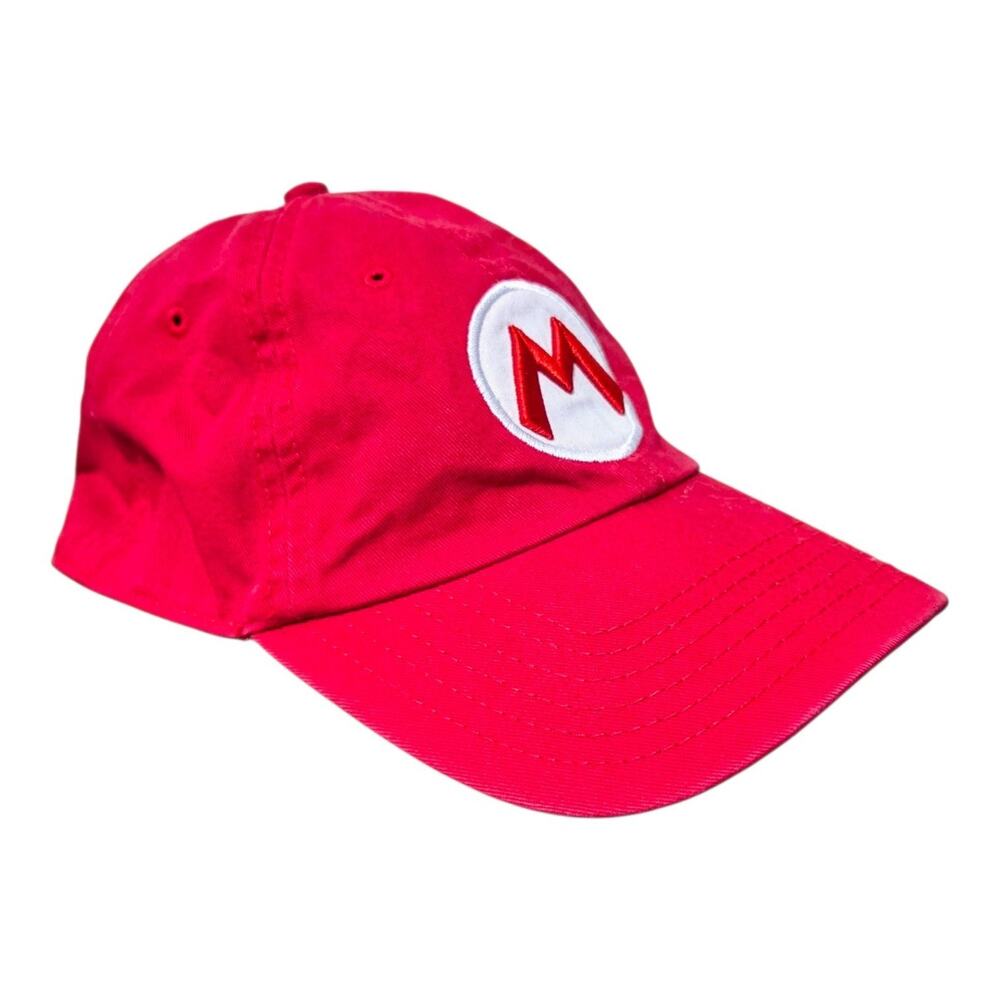 Nintendo Super Mario Bros. Baseball Cap Unisex Red Embroidered Logo Snapback Hat